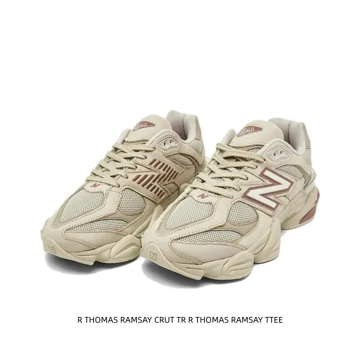 Cream Beige Dusty Red Vintage Chunky Dad Sneakers Soft Suede Breathable Mesh Contrast Reddish Logo Multi-Layer Cushion Sole Cream Outsole Gentle Daily Walking Trainers