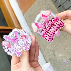 Easter Mama MagSafe Phone Grip – Cute Bunny Mom Magnetic Pop Socket