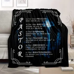 Father's Day gift Pastor Appreciation Gifts For Men, Throw Blanket, Thank You Presents For Christmas, Pastor Appreciation Day, Birthday, Father's Day Cross