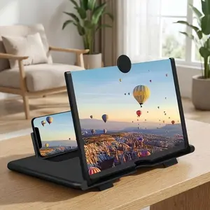 【Get 7 off coupon for orders over 15】Ultra-HD 10 Inch Phone Screen Magnifier, Portable Lazy Stand Cell Phone Amplifier for Movie Night & TikTok outdoorfun