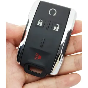 Key Fob Shell Case Replacement Fits for Chevy Silverado Colorado GMC Canyon Sierra 2014 2015 2016 2017 2018 2019 2020 2021 2022 2023 Keyless Entry Remote Control 4 Button Cover M3N-32337100