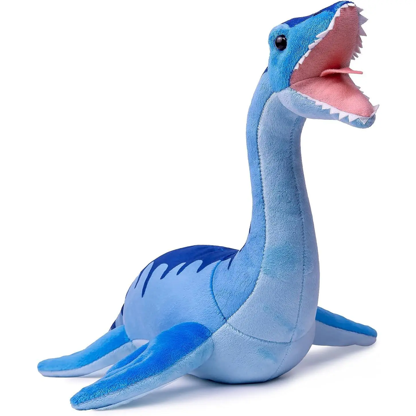 6-Inch Cute Plesiosaurus Plush Toy - Soft Fabric Dinosaur Stuffed Animal, Tyrannosaurus Rex Figurine Model, Cuddle-Friendly Pretend Play Toy for 3+ Years Kids, Bedroom Decoration Gift