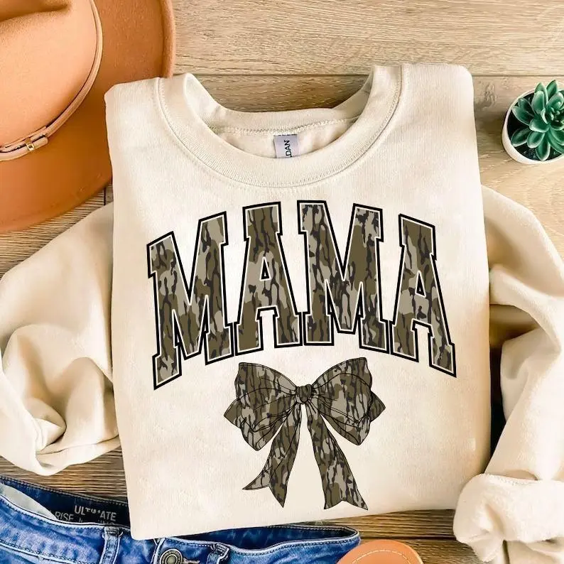 Mama Camo Coquette Bow PNG, Old School Camo png, Girls Camo Bow Png Shirt, Huting Sublimation, Coquette Bow Png, Camo Dude Print Png