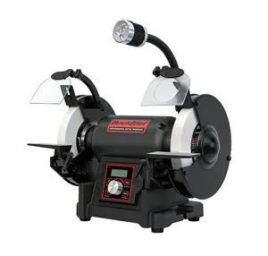 Bucktool 8" VFD Variable Speed Bench Grinder, 1HP Power Professional Wobble-free Wheel Grinder with High/Low Speed Switching for Knife, Metal, TDS-I200VL