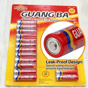 24 Pack Long Lasting Leak Proof Mercury Free Eco Friendly High Performance Advanced Carbon 1.5V AA Batteries R6 Power Supply for TV Remote Control Clock Radio Toys Small Electronic Devices Ideal for Home Office Daily Use Compatible with Most Low Medium Po