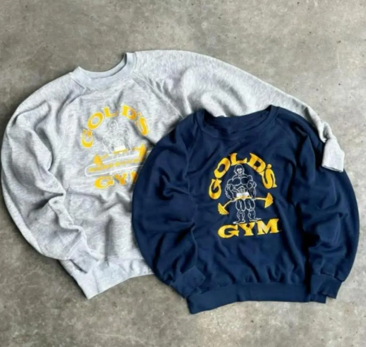 Golds Gym Sweatshirt, Classic Fitness Sweatshirt, Bodybuilding Pullover, Gym Training Top, Comfortable Activewear, Casual 7F94S
