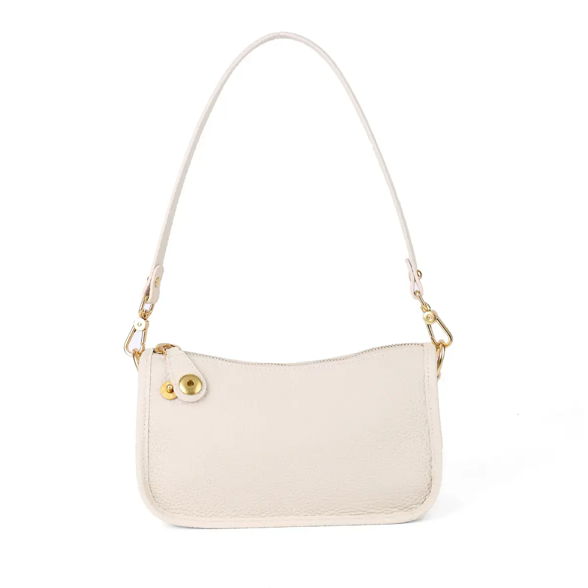 Mini Baguette Bag Genuine Leather Multi-Color Versatile Underarm & Crossbody Purse for Women Day to Night SADI