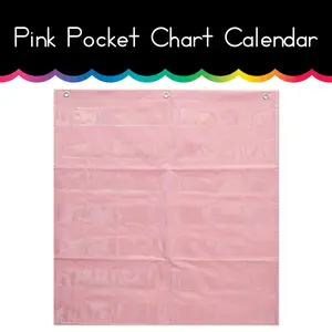 Pink Calendar Pocket Chart