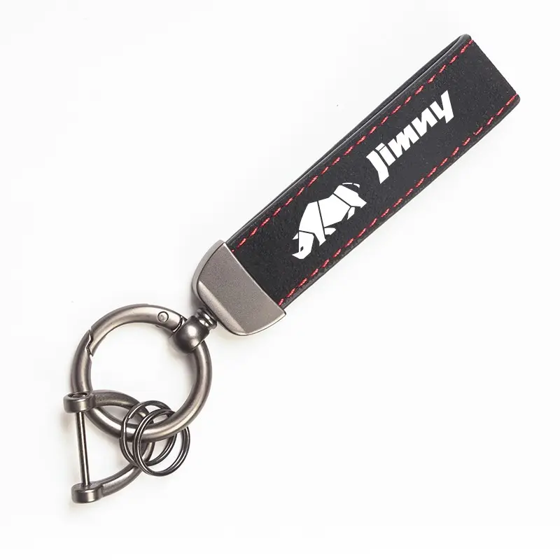 Leather Car Key Chain Ring Keychain For Suzuki Jimny Swift Grand Vitara Ignis Kizashi SX4 Scross Alivio DZire Xbee Swace Alto Across Spresso