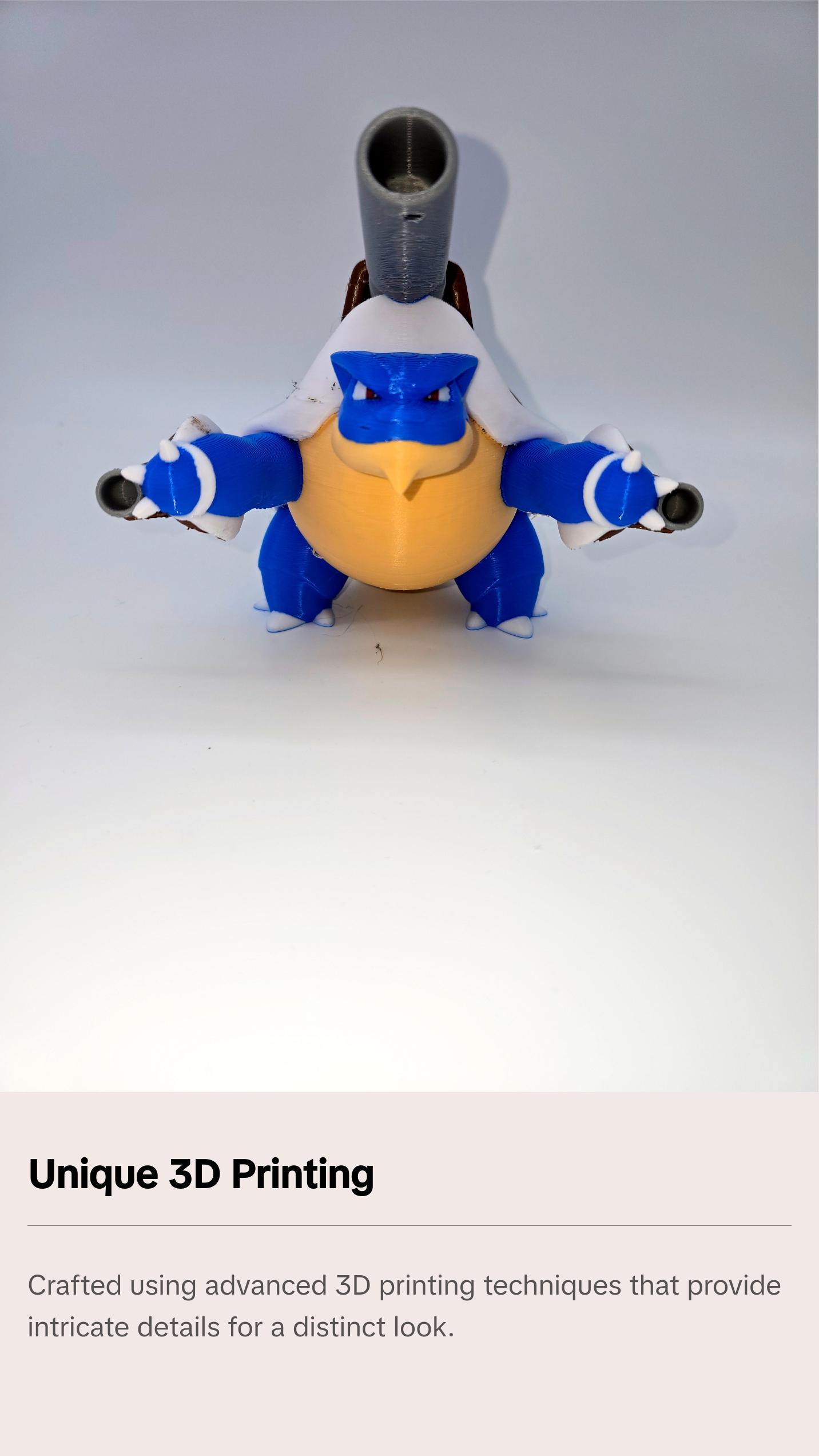 Mega Blastoise 3D Printed