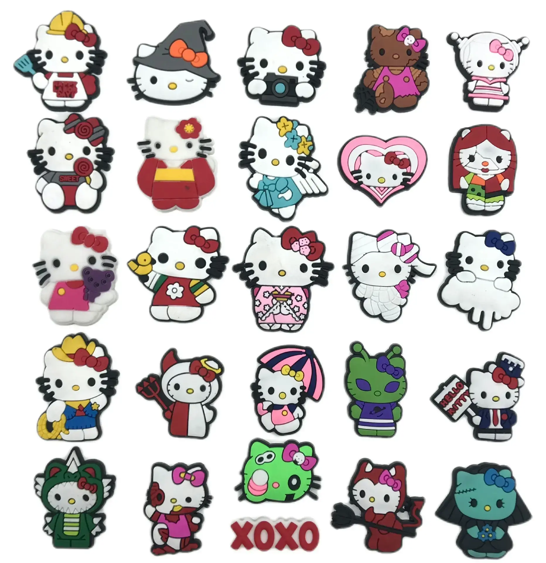10pcs/20pcs/25pcs/30pcs Sanrio Characters Shoe Charms Decoration Set Adorable Characters for Shoes Versatile Fun Easy to Use Perfect Gift
