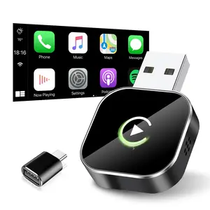 Wireless Carplay Adapter for Apple/Android,Newest 2025 Upgraded 2 in 1 Android Auto Adapter,Bluetooth 5.0 and WiFi Fast Connection,No Latency,Hands-Free Call/Streaming/Navigation/Music,for iOS 10+,Carplay Dongle