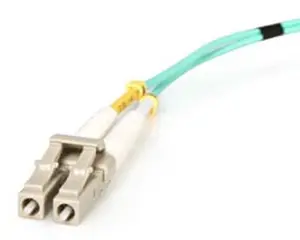 Startech A50FBLCLC10 10m 10Gb Aqua LC-LC Duplex 50-125 Multimode LSZH Fiber Cable, Compatible with Colored Optical Fiber Network Transceivers