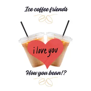 How You Bean? – Iced Coffee Friends 2x3 Magnet