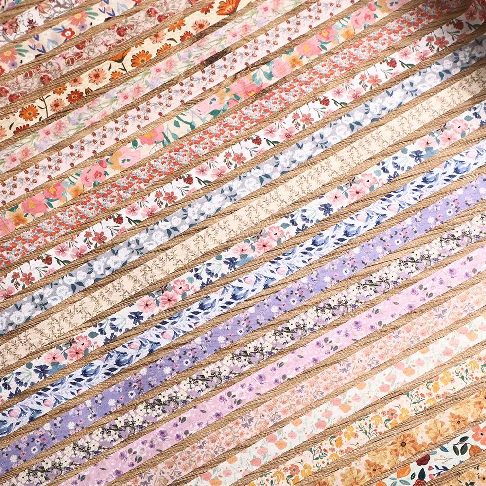 Vintage Floral Tape, 60 Rolls Retro Flower Pattern Washi Tape, 2m Long Decorative Masking Tape Set for Handcraft Diy Crafts Scrapbooking Planners Journaling Scrapbook Materials