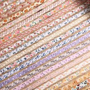 Vintage Floral Tape, 60 Rolls Retro Flower Pattern Washi Tape, 2m Long Decorative Masking Tape Set for Diy Crafts Scrapbooking Planners Journaling Scrapbook Materials