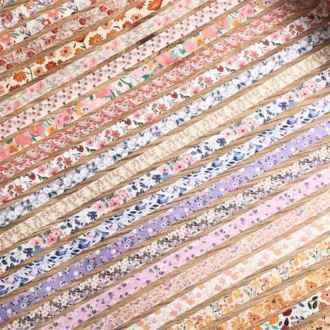 Vintage Floral Tape, 60 Rolls Retro Flower Pattern Washi Tape, 2m Long Decorative Masking Tape Set for Handcraft Diy Crafts Scrapbooking Supplies Planners Journaling Scrapbook Materials