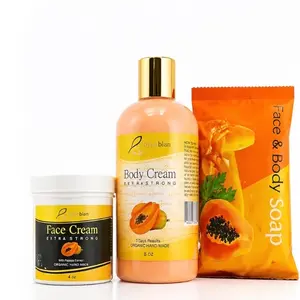 BYENBLAN Papaya Face & Body Care Cosmetic Set – Skin Brightening Kit with Elasti-Cream Moisturizer, Strawberry Oil Hydration, and Retinol Dead Sea Buy One