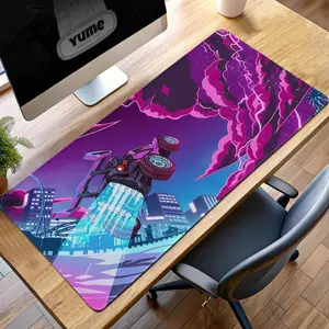 Rocket League Neon Storm Gaming Mouse Pad, Futuristic Desk Mat, Cool Car Mousepad, Rocket League Gift for Gamers