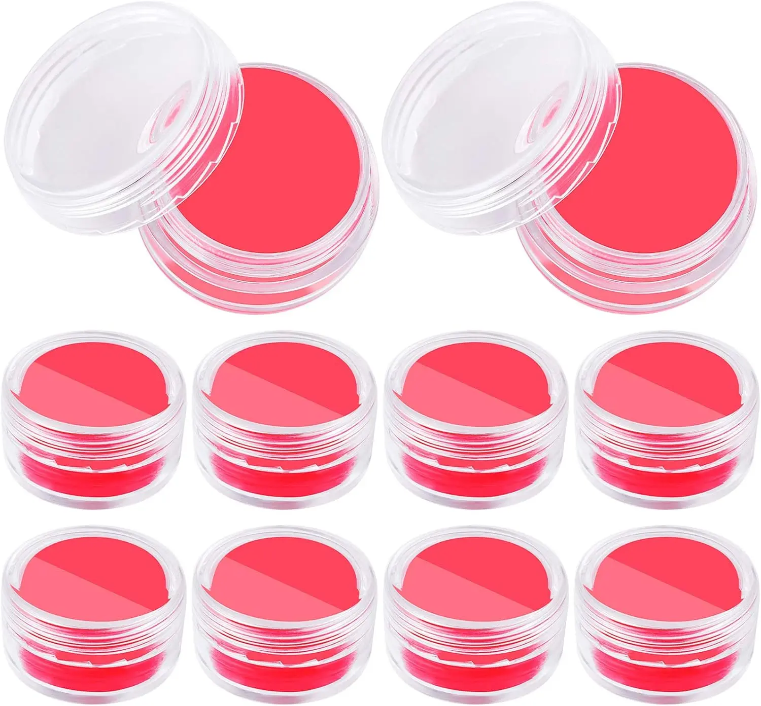 20PCS Red Diamond Art Wax Refills with 10 Clay Storage Box for 3D Painting | Red Glue Diamond Art Wax with 10 Clay Storage Box for 3D Painting Embroidery Accessories