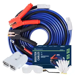0 Gauge 30 Feet Battery Jumper booster Cables Heavy Duty, 1000 Amp Quick Connect Plugs for Truck Vehicle
