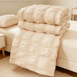 Soft Bubble Mesh Summer Quilt, Skin-Friendly Comfort, All Seasons Use, Bedroom Decoration, Perfect Choice for Home