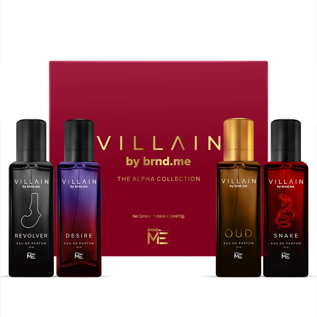 Villain Alpha Collection EDP Perfume Gift Set — 4 x 20ml | Gift Set for Men | Perfect for all