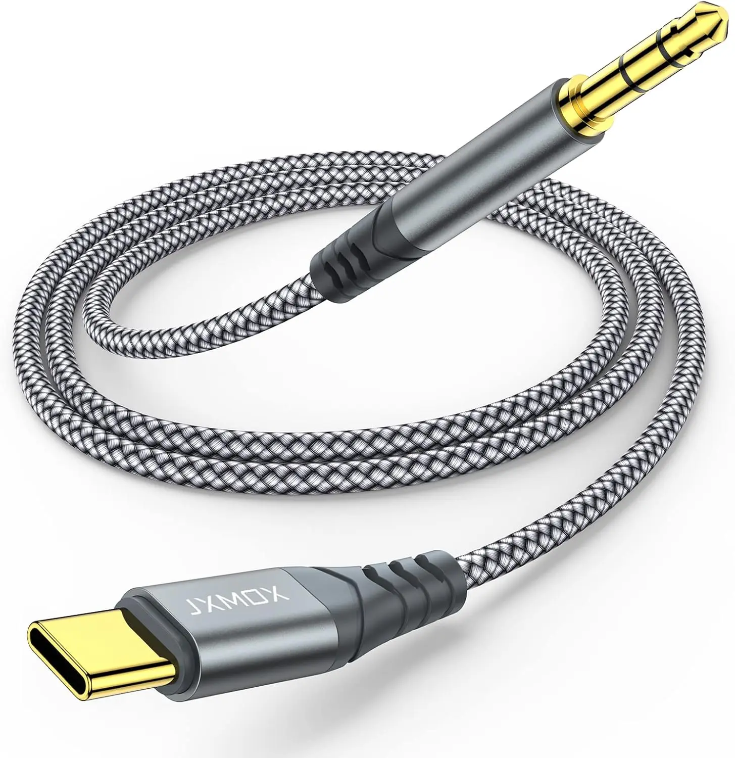 USB C to 3.5mm AUX Audio Cable 4FT | Type-C to AUX Headphone Jack for Car Stereo, Compatible with iPhone 17/16/15 Series, Samsung Galaxy S25/S24/S23/S22, Pixel 9/8, iPad Pro