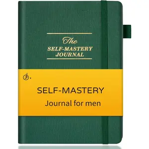 Self-Mastery Journal for Men - Gratitude Journal for Daily Reflection, Positivity and Self-Care and Reflection - Guided Manifestation Journals - Goal Journal for Women & Men(Dark Green)