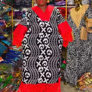 Ankara with cord lace Ankara with cord lace