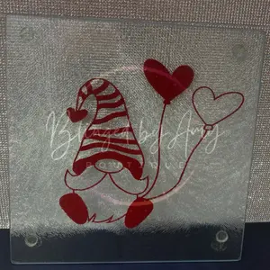 Gnome Glass Cutting Board for Kitchen Chopping