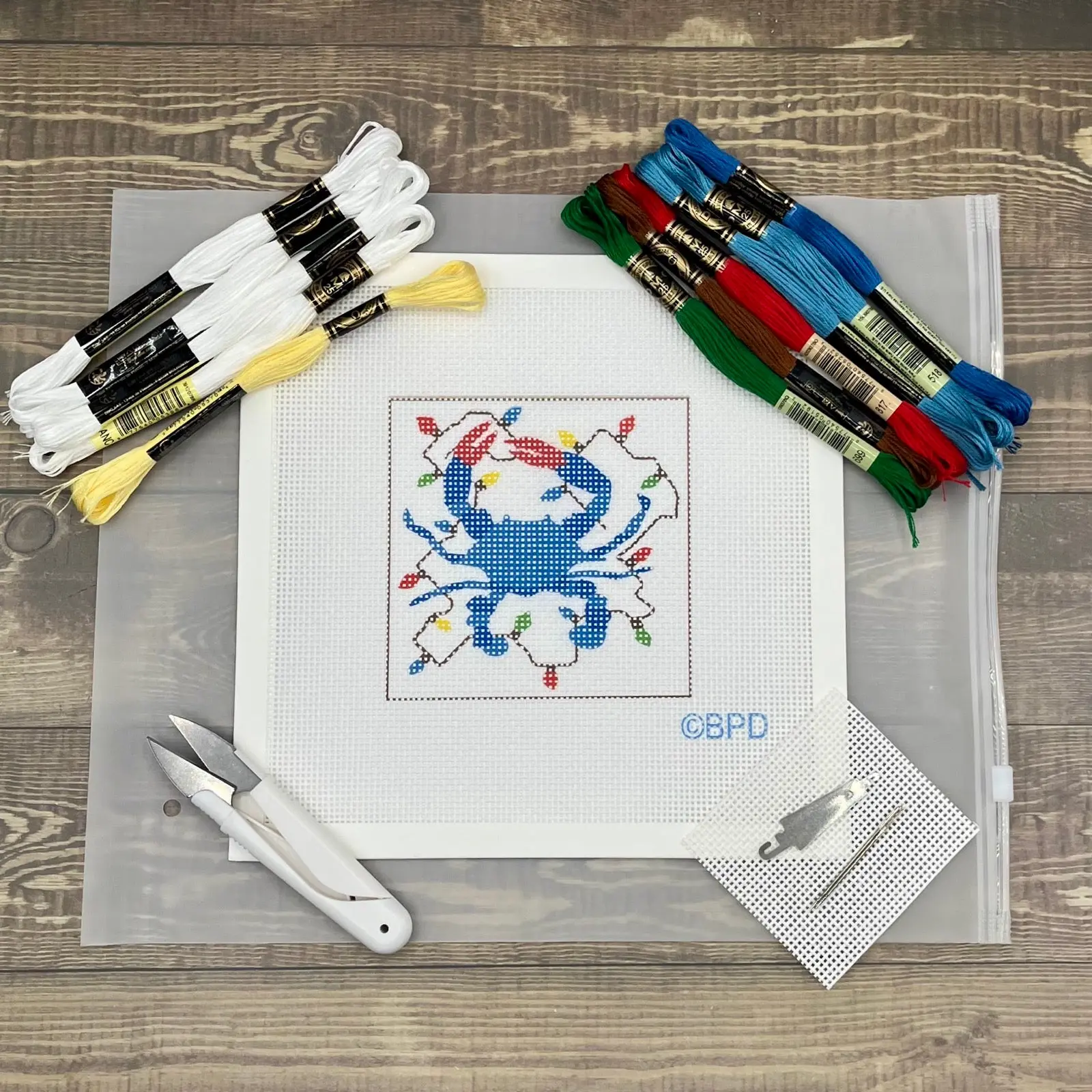 Christmas Crab Needlepoint Kit