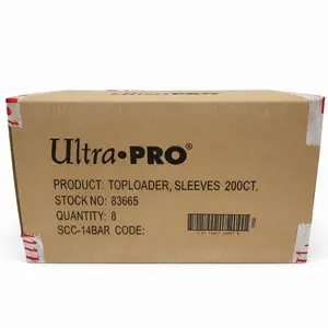 Ultra Pro 200 CT Toploader Sleeve Combo FULL CASE! 1,600 Top loaders, 1,600 Sleeves.