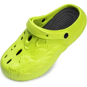 Unisex Garden Clogs with Arch Support, Waterproof Slip-Resistant Work Mules - Lightweight Breathable for Beach