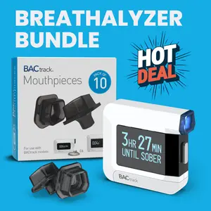 BACtrack C8 Breathalyzer + 10 Mouthpieces Bundle