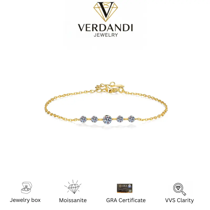 Elegant VVS Moissanite Bangle Bracelet in 925 Sterling Silver for Women, Sparkling Prong Set Jewelry, High-Quality Birthday Gift, Yes, Sparkle
