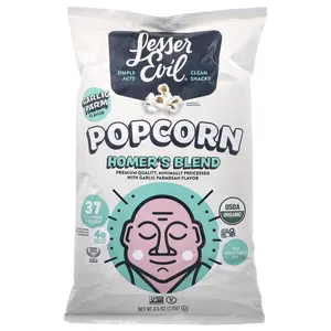 LesserEvil Popcorn, Homer's Blend, Garlic Parm, 4.6 oz (130 g)