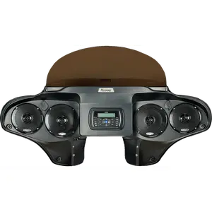 HOPPE INDUSTRIES Media Center Fairing - Two 5" & Two 6" Speakers - FLHR '94-'24