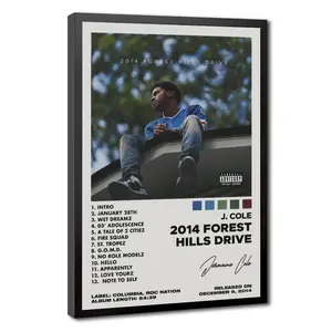 Canvas Poster 2014 Forest Hills Drive Music Album Cover Poster for Room Aesthetic Canvas Art Posters Artistic Decor