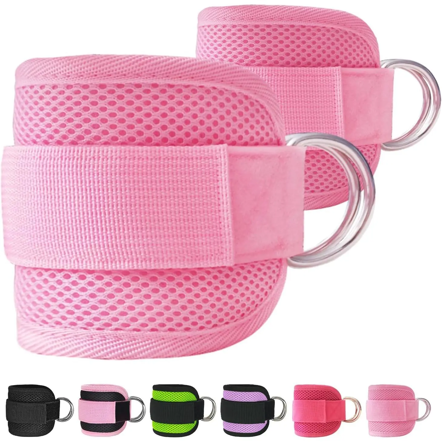 Comfortable Ankle Strap for Machine - 2 Pack,  Color, Ideal for  & Gym, Fitness Work Out Cuff Attachment, Booty Workouts Kickbacks