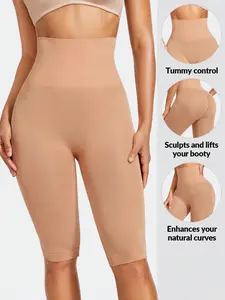 3-Pack High-Waisted Seamless Shapewear Shorts: Tummy Control, Buttock Sculpting and Lifting, Natural Curve Enhancement — Seamless Compression, Breathable Fabric, Invisible Underwear, All-Day Comfort, Shaping Waist and Hip Silhouette