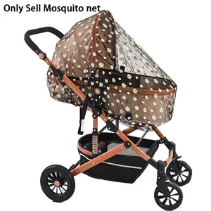 Stroller Mosquito Net, Full Coverage Ditsy Floral Design, Breathable Mesh, Durable Polyester, Outdoor Pest Protection