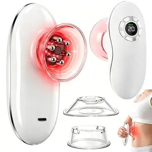 4-in-1 Face & Body Sculpting Machine, Gua Sha & Vacuum Cupping Massager, Red Light Massage Device, Relaxing Self Care Tool