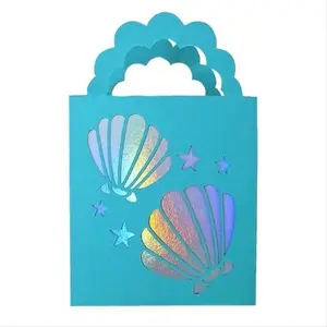 6Pcs Customizable Party Favor Bags for Festive Occasions.