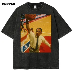 Breaking Bad Funny T-Shirt, Gus Fring Slam Dunk Retro Tee, Vintage Funny Graphic Tee, Unisex Meme Cringe Funny Dumb Shirt, Menswear, Womenswear, Streetwear