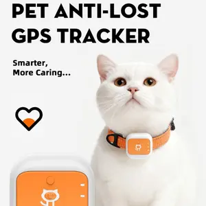 1pcSmart Dog GPS Tracker with Virtual Fence, Real-Time Pet Tracking, Heart Rate & Breathing Monitor, Barking Detection, Collar Attachment