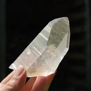3.8in RARE Cosmic Lightning Strike Golden Healer Lemurian Seed Crystal Starbrary, Record Keepers, Brazil