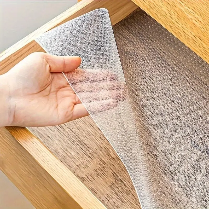 1Roll Waterproof Moisture Proof Drawer mat for Kitchen cabinets countertops and wardrobes Special Paper for Shoe cabinets Polkadotpatterns Coasters Stylish Placemats