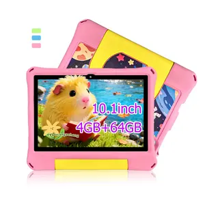 10.1-inch Android tablet, equipped with IWAWA education software, multiple smart applications, suitable for home use, detachable case, portable and drop resistant, Christmas and Halloween gift, no adapter, blue/pink/green