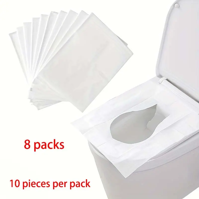 1/8 Pack Biodegradable Flushable Paper Toilet Tissue, Ideal for Adult Training, Travel Accessories for Public Restrooms and Air Travel